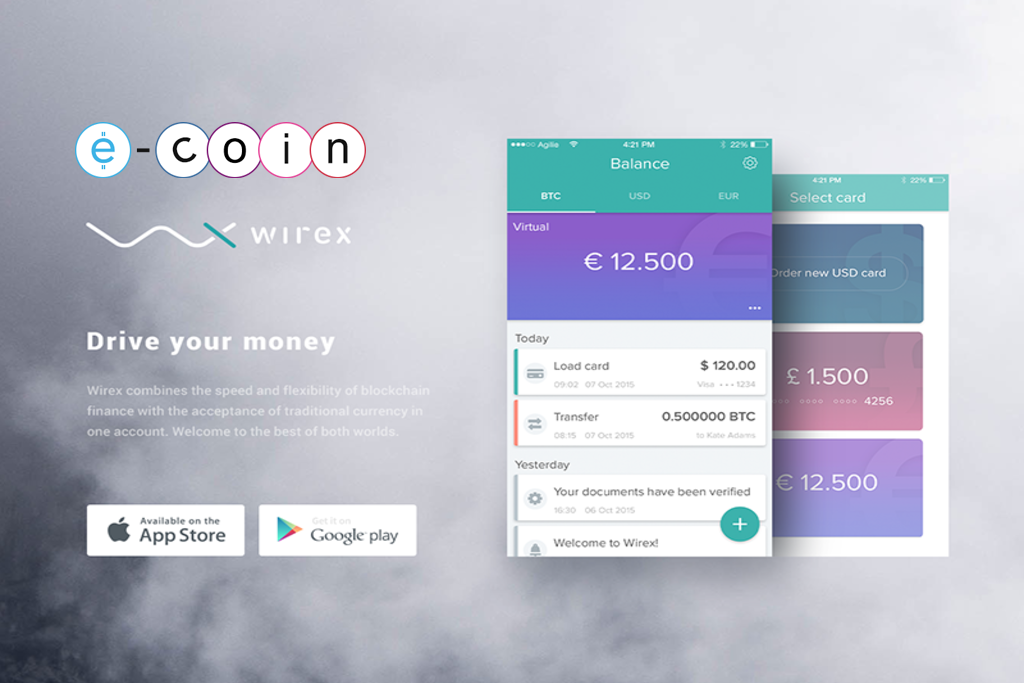 TheMerkle_E-Coin Wirex app