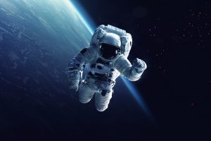 astronaut says hello