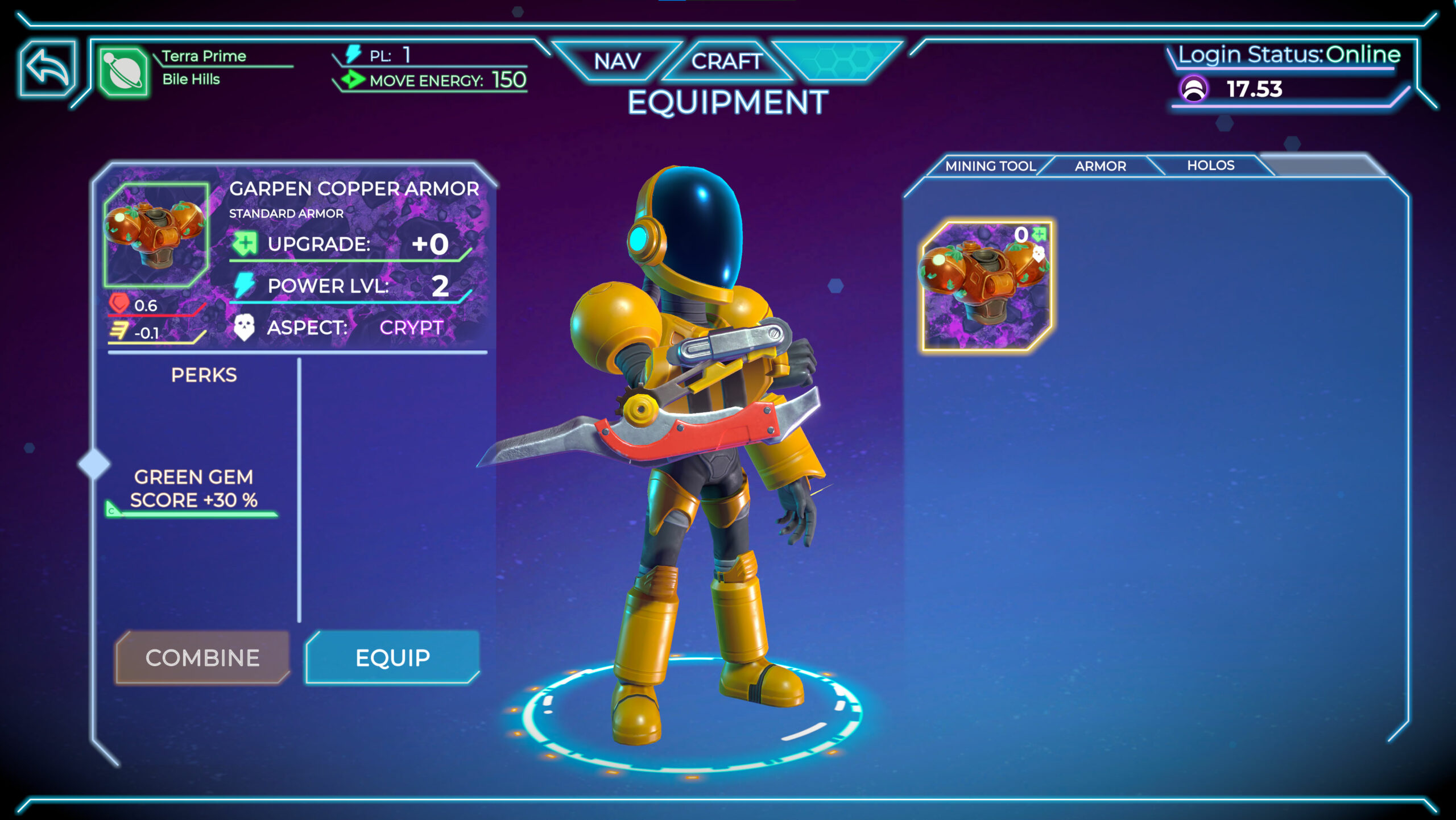 mines of dalarnia gameplay screenshot equipment