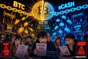 New Bitcoin Hard Fork Proposal Raises Tax Concerns Because eCash Plan Could Mean Unexpected Liabilities for Holders