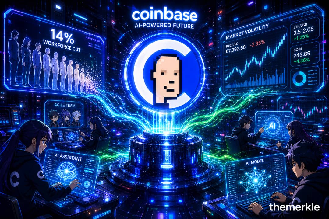 Brian Armstrong Sets Course for AI-Driven Transformation As Coinbase Cuts 14% of Workforce