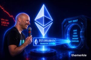 Joseph Lubin's Dormant Ethereum Wallet Moves $121M ETH